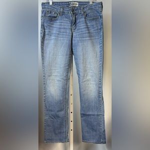 Signature‎ Levi Strauss Sz 10 Long Mid Rise Straight Jeans Medium Wash